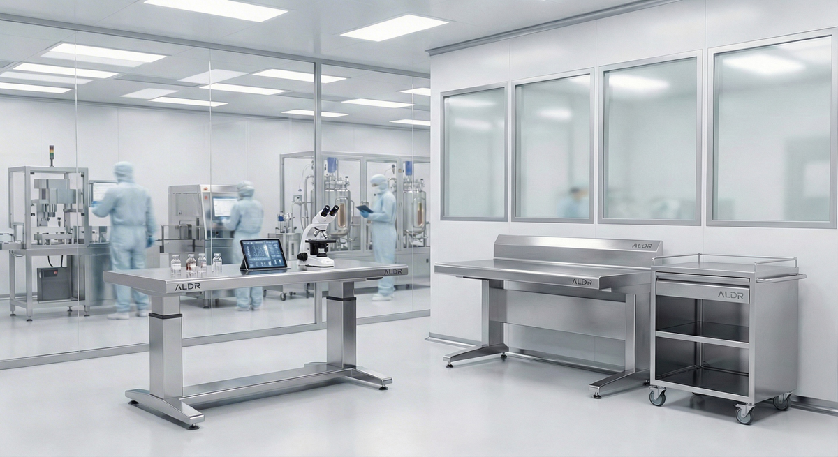 Cleanroom Stainless Steel Furniture Catalog | ALDR EME